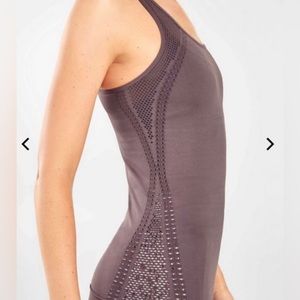Fabletics Christine Seamless Openwork Tank in Muted Purple. Size Med NWT